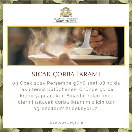 Sıcak Çorba İkramı